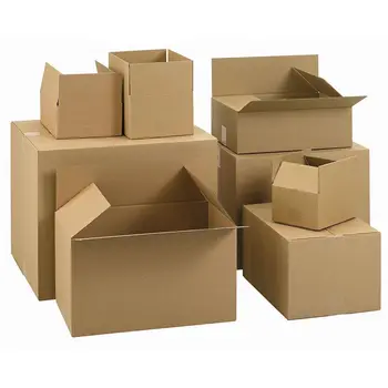 Gofruoto kartono dėžės. | 22x15x10 cm | Single channel | Ruda | 20 Vnt. pakuotė, pašto vežimo, rūšiavimo, juda